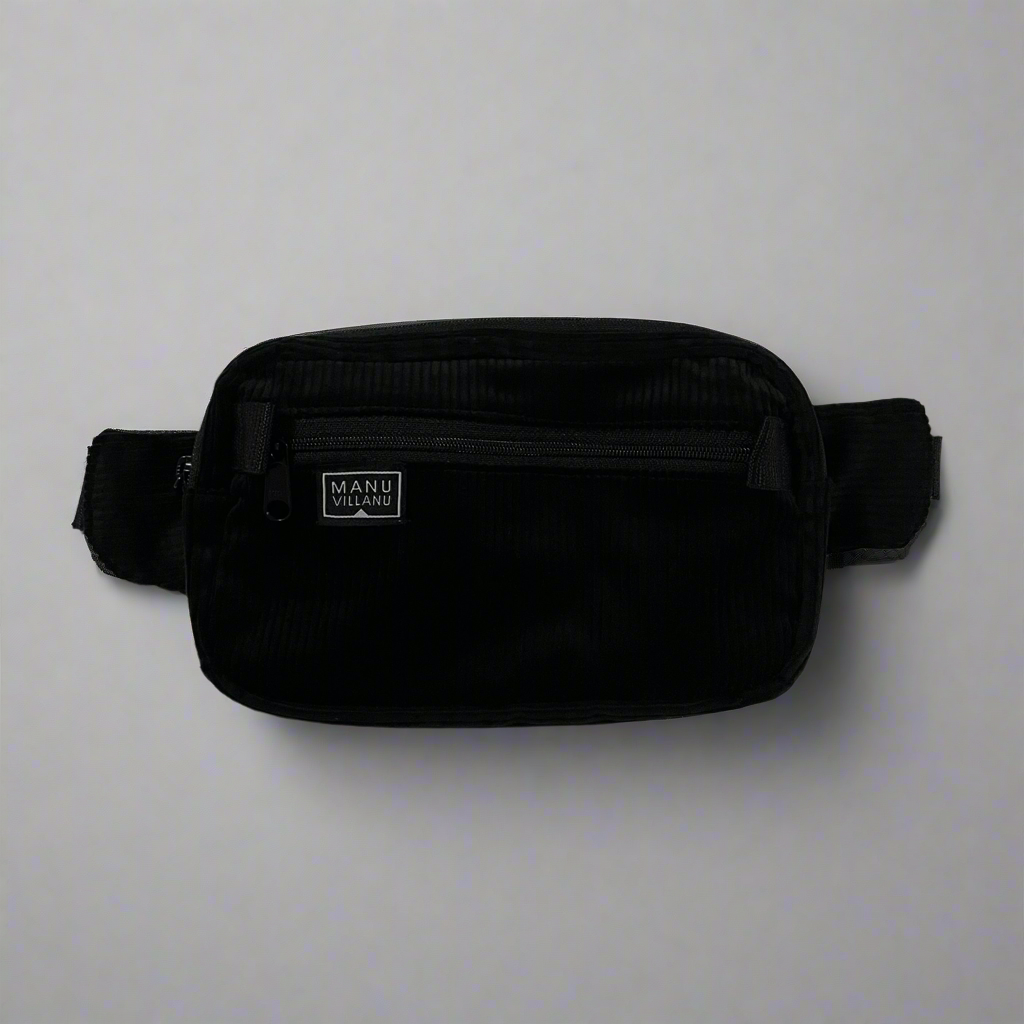 Corduroy Belt Bag Negro