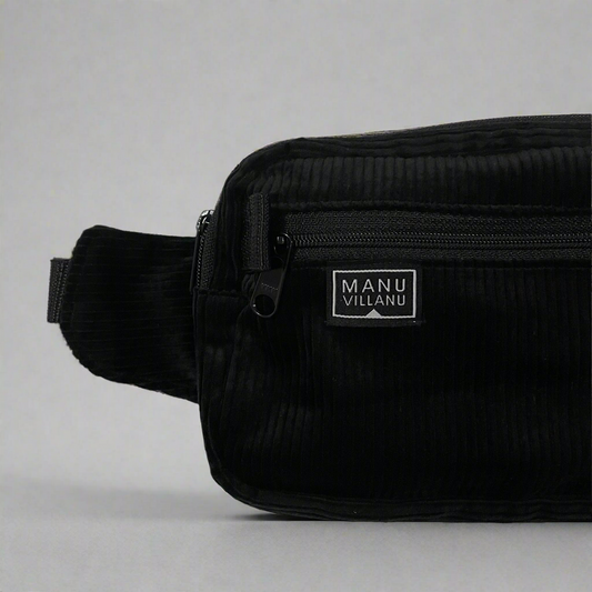 Corduroy Belt Bag Negro