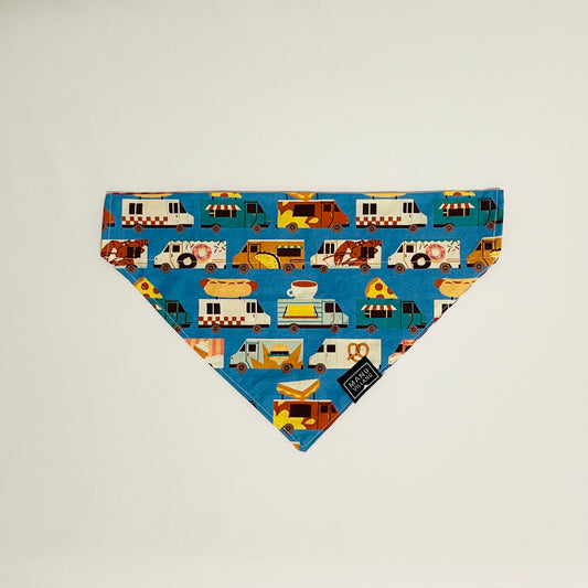 Food Trucks / Gingham Reversible Pet Bandana