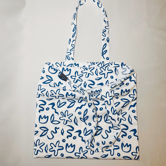 Tote Bag Blanco Floral