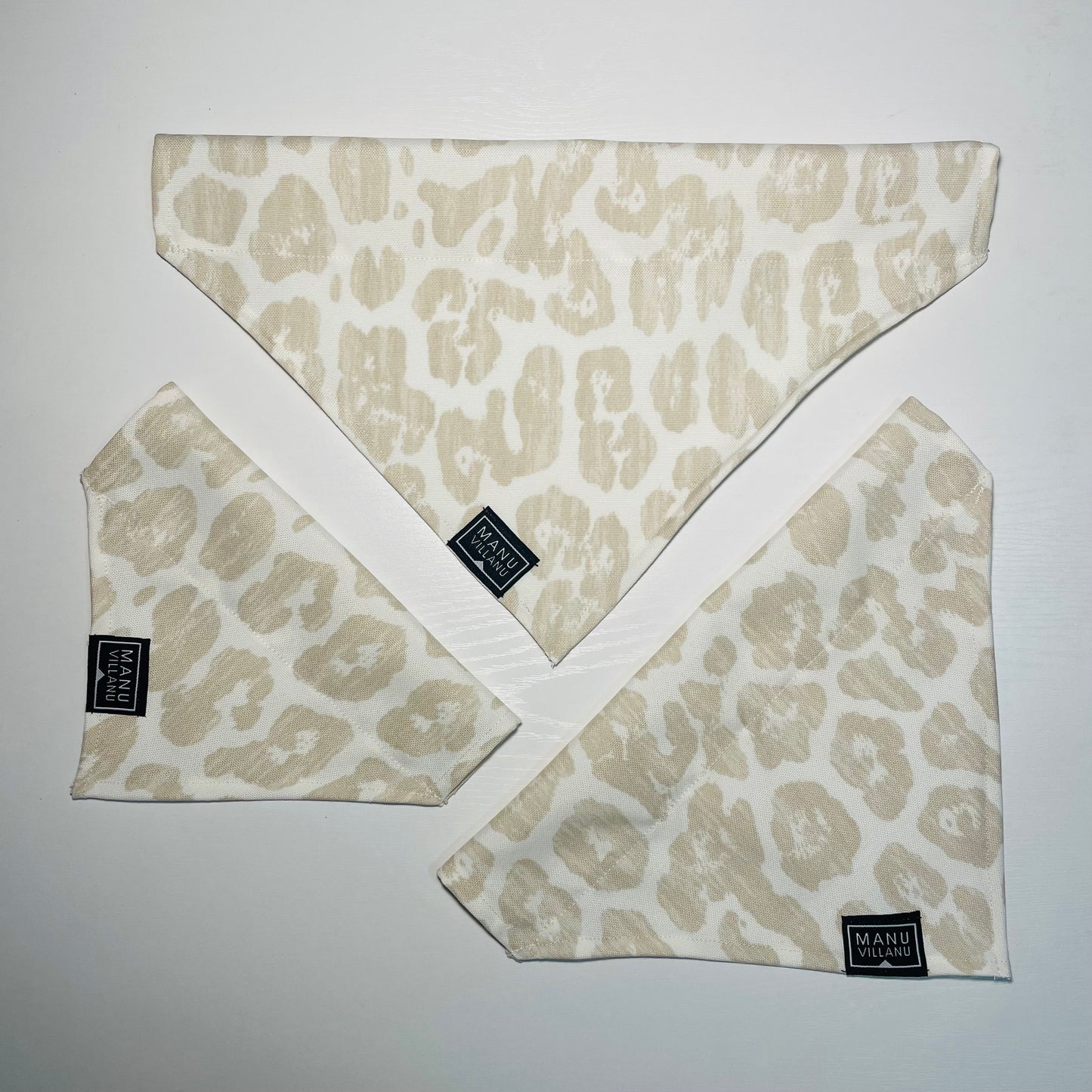 Animal Print Dog Bandana - Over the Collar