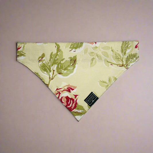 Roses Dog Bandana - Over the Collar