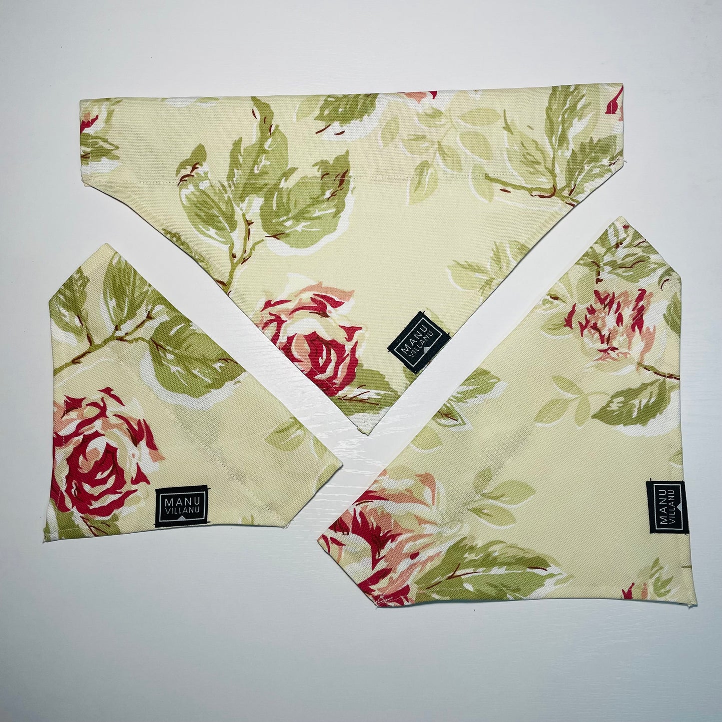 Roses Dog Bandana - Over the Collar