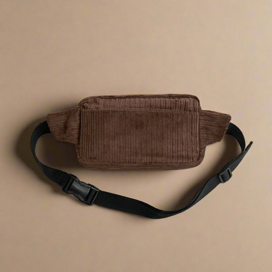 Espresso Corduroy Belt Bag