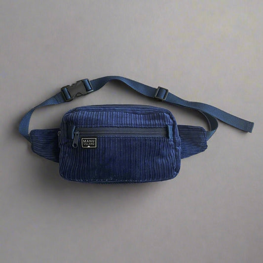 Navy Corduroy Belt Bag