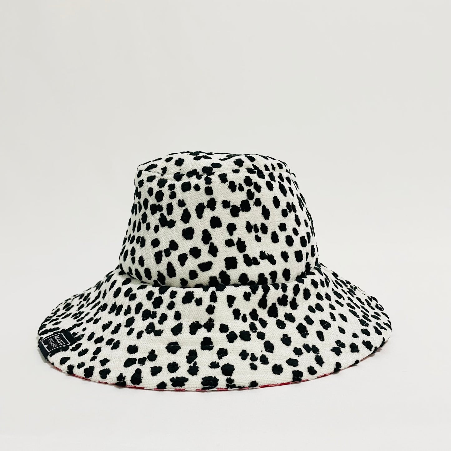 Spots / Gingham Reversible Bucket Hat
