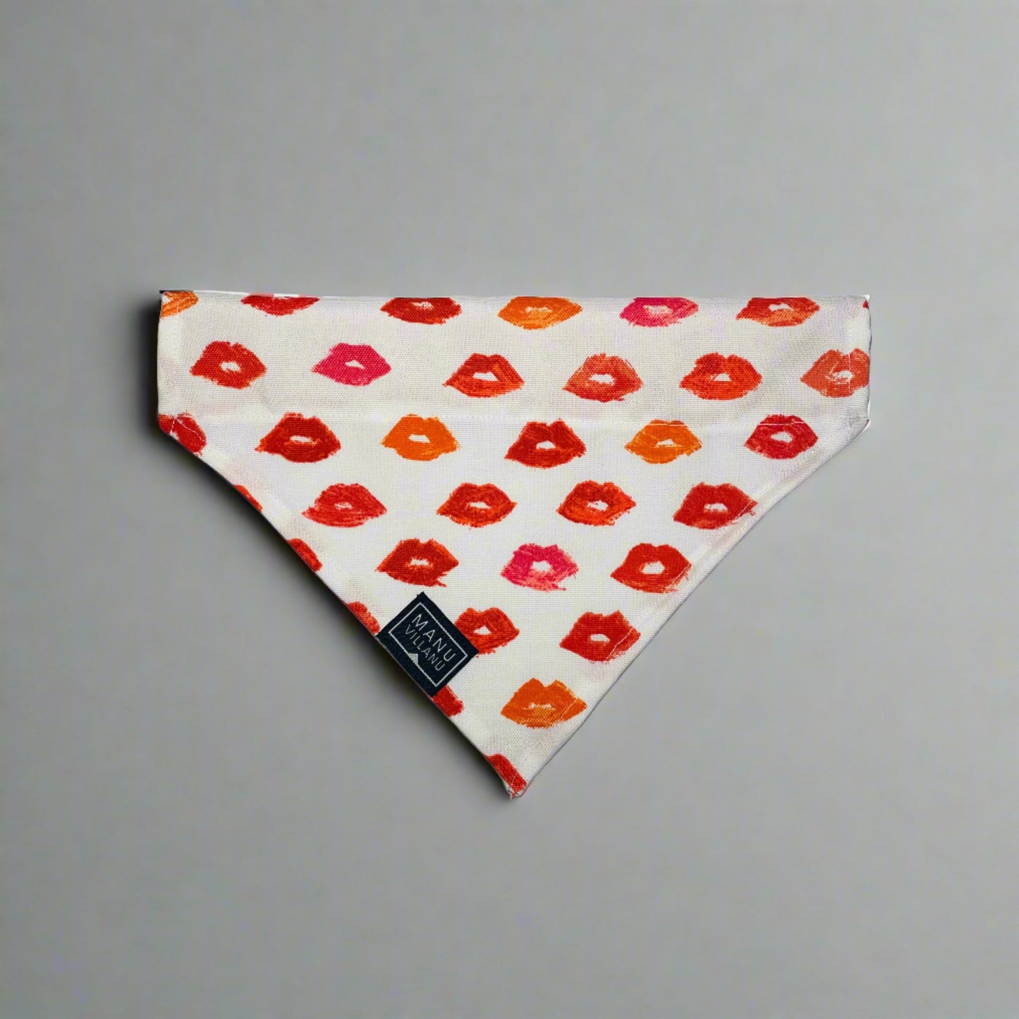 Lips Dog Bandana - Over the Collar