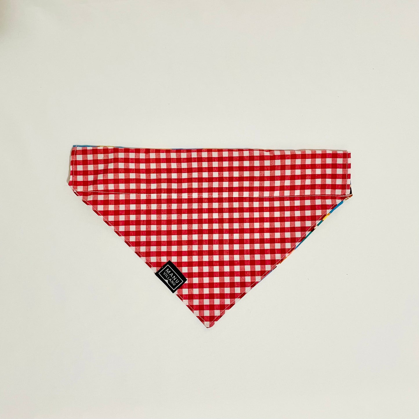 Food Trucks / Gingham Reversible Pet Bandana