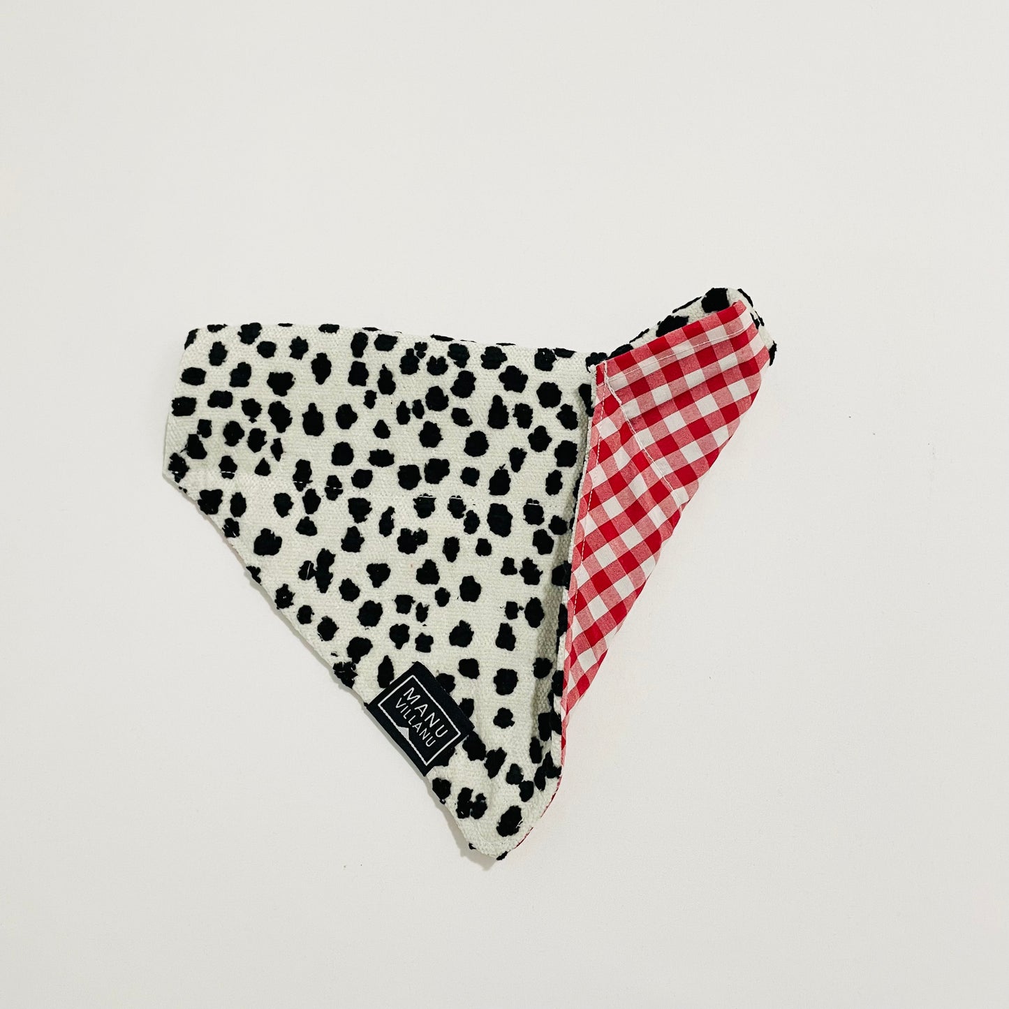 Spots / Gingham Reversible Pet Bandana