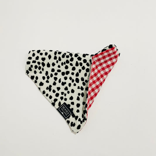 Spots / Gingham Reversible Pet Bandana