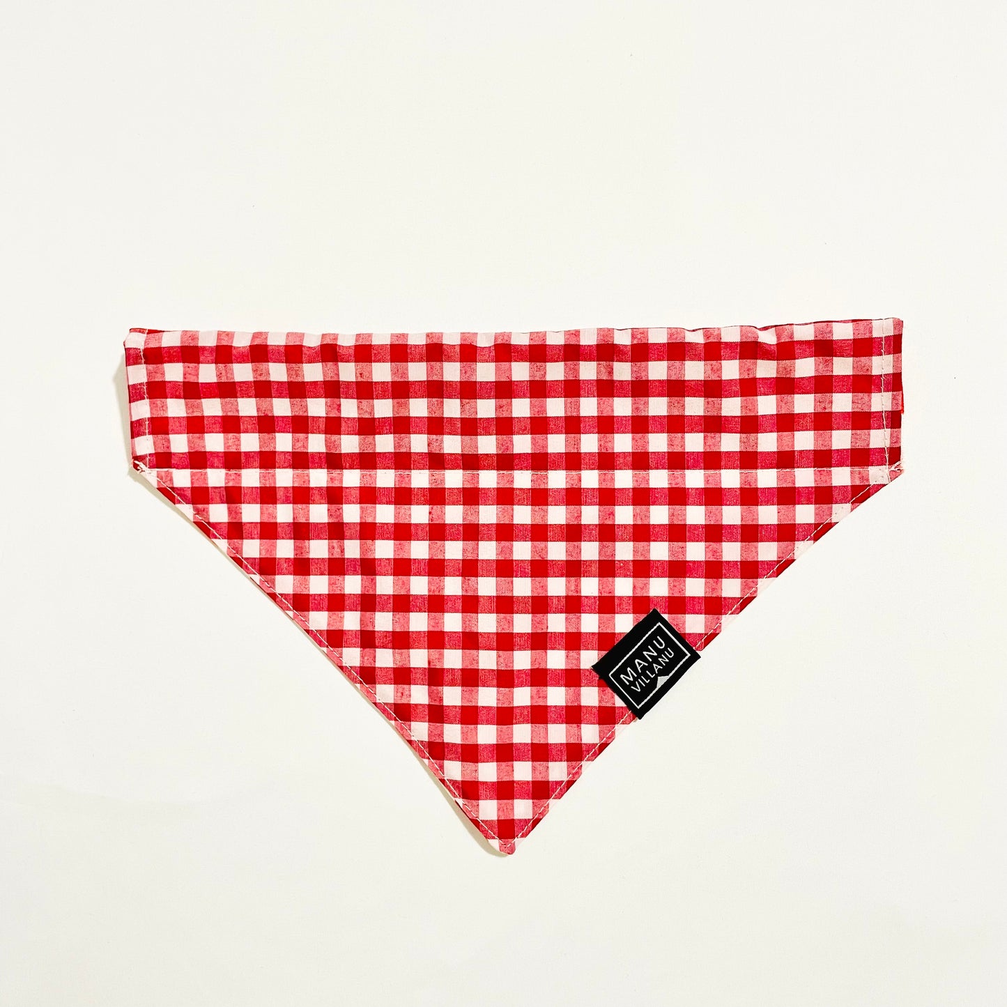 Lips / Gingham Reversible Pet Bandana