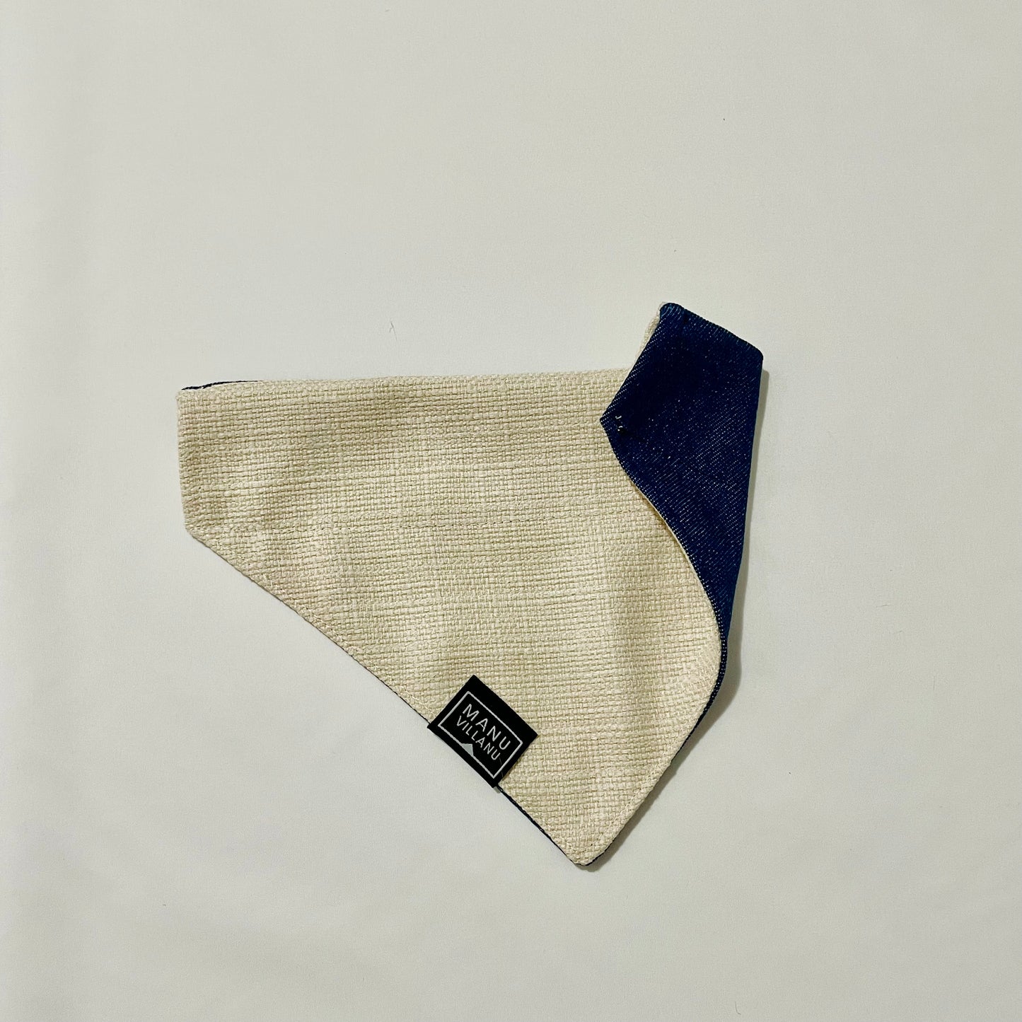 Sandy / Denim Reversible Pet Bandana