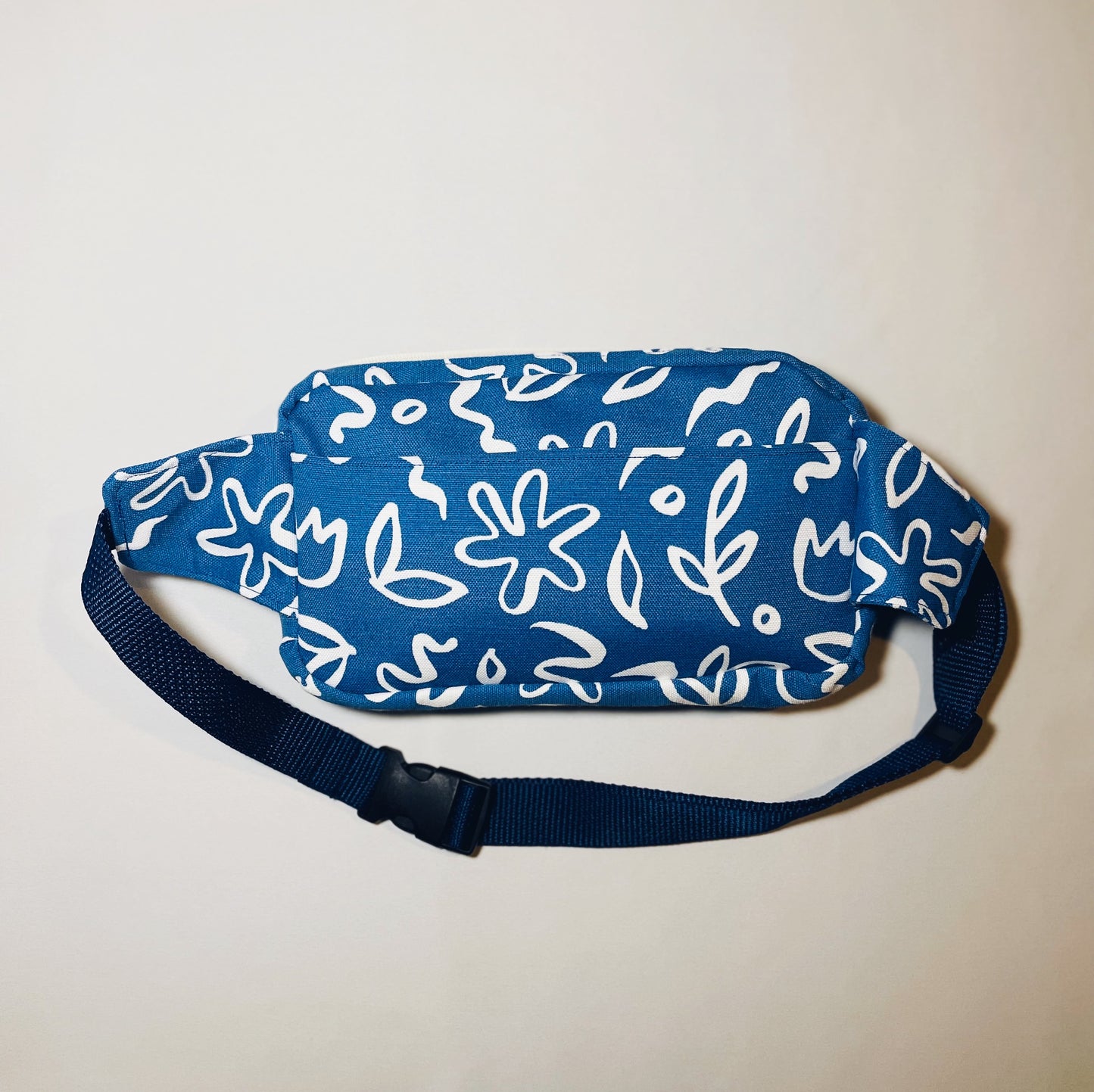 Blue Floral Belt Bag