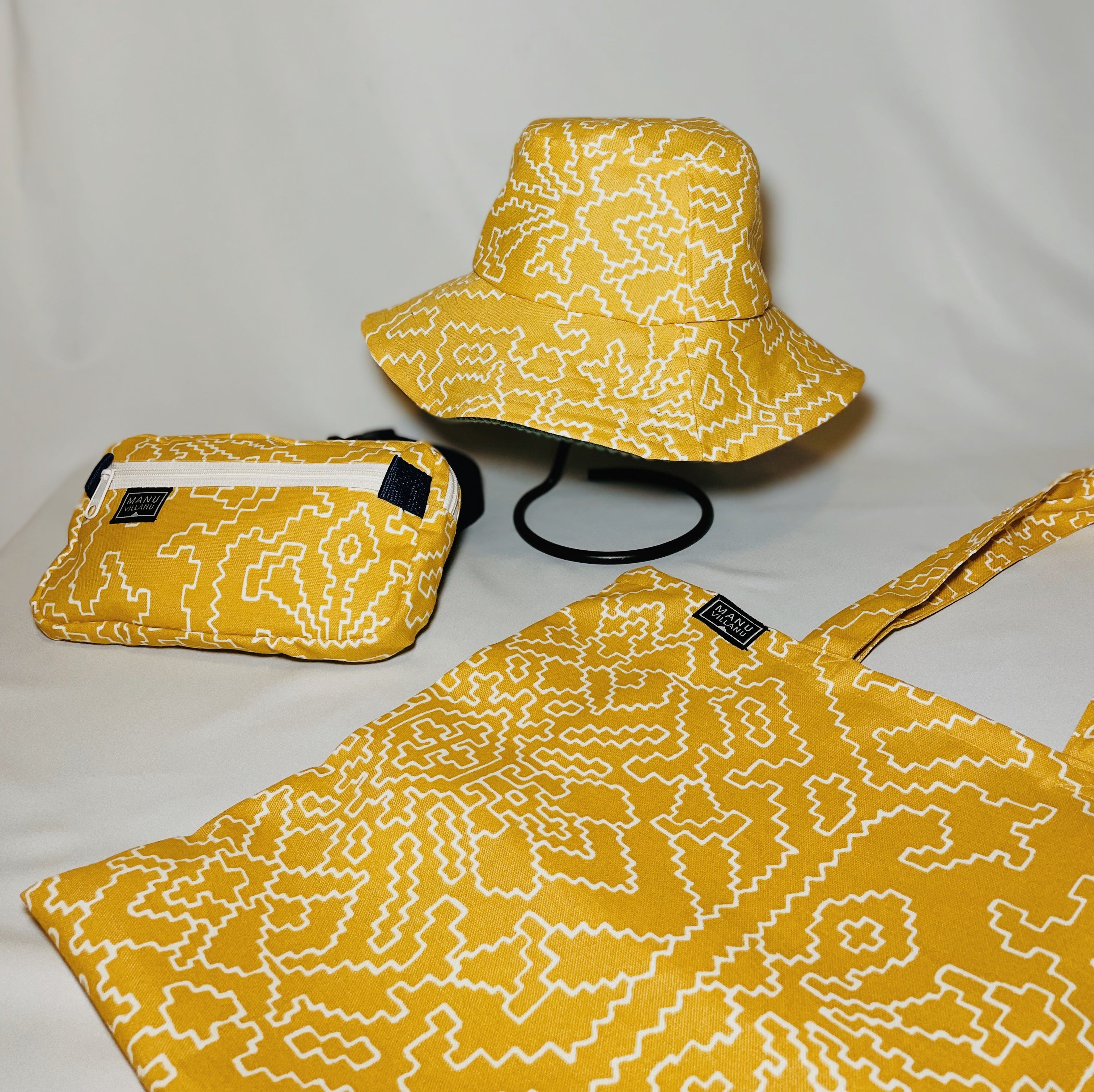 Gypsy Yellow & Green Corduroy Reversible Bucket Hat – MANU VILLANU