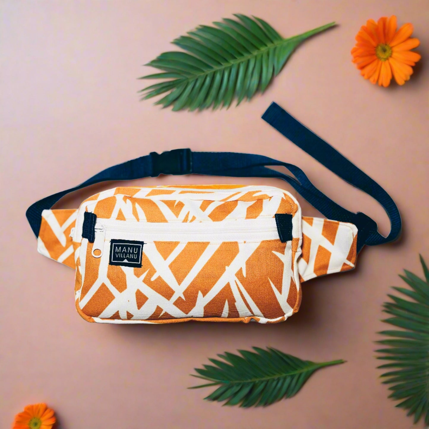 Palm Orange Belt Bag